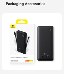 Pin Dự Phòng Baseus Airpow Lite Power Bank sạc nhanh 22.5W 10000mAh tích hợp 2 cáp sạc