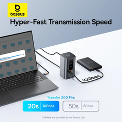 Hub Mở Rộng Đa Năng Baseus Spacemate Series 11-in-1 Docking Station WIN Version ( xuất 3 màn hình mở rộng MST cho Windows )