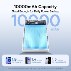 Pin Dự Phòng Baseus EnerFill FP11 10000mAh 15W (Dual-Port) - Sạc 2 Thiết Bị Cùng Lúc, Nhỏ Gọn, Chính Hãng
