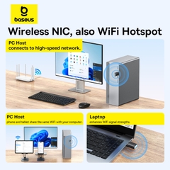 USB Wifi tốc độ cao Baseus FastJoy Series WiFi Adapter (Ăngten Trong)