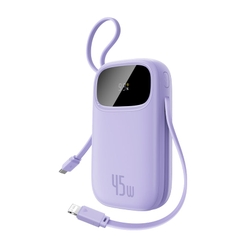 Pin Dự Phòng Baseus EnerFill FC31 QPow 3 10000mAh/20000mAh 45W (Digital Display, with Built-in USB-C + iP Cable)