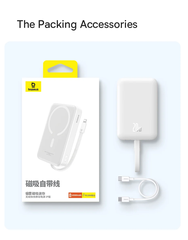 Pin Sạc Không Dây Tích Hợp Nam Châm Baseus Magnetic Mini Wireless 10000mAh 20W (tích hợp sẵn cáp Lightning)