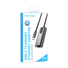 Bộ chuyển đổi USB-C to Gigabit Ethernet Vention CFNHB (1Gbps, Aluminum Alloy Type)