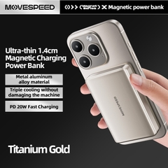Sạc dự phòng không dây nam châm Movespeed W10 10000mAh 20W