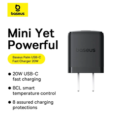 Củ sạc nhanh Baseus Palm 1 cổng Type C 20W