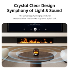 Loa Di Động Pha Lê Bluetooth ROCK Doraemon S58 (Bluetooth v5.3, ≥2H, with Vibrant Ambient Lights, 52mm Full-Range Speaker, Hi-Fi Audio, Crystal Clear Glass, 800mAh, Multiple Playback Modes, HFP, HSP, A2DP, AVRCP)