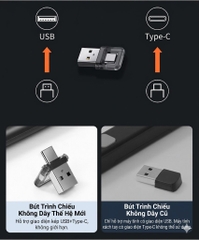 Bút Laser trình chiếu Baseus Orange Dot Wireless Presenter Red Laser Pointer