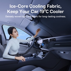 Dù Che Nắng Cửa Kính Trước Có Thể Xếp Lại Dùng Cho Xe Ô Tô Baseus GoTrip DT1 (Self-developed BSC Cooling Tech, >99.95% UV Blocking Rate, UPF2000+ Sun Protection)