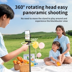 Gậy chụp ảnh tích hợp Tripod RTAKO Q052 1.8m Ultra-Wide Angle Selfie Stick (Góc rộng, 4 trục chống rung, kèm Remote Bluetooth chụp ảnh)