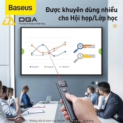 Bút Laser trình chiếu Baseus Orange Dot Wireless Presenter Red Laser Pointer
