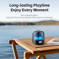 Loa Di Động Pha Lê Bluetooth ROCK Doraemon S58 (Bluetooth v5.3, ≥2H, with Vibrant Ambient Lights, 52mm Full-Range Speaker, Hi-Fi Audio, Crystal Clear Glass, 800mAh, Multiple Playback Modes, HFP, HSP, A2DP, AVRCP)