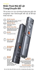 Bút Laser trình chiếu Baseus Orange Dot Wireless Presenter Red Laser Pointer