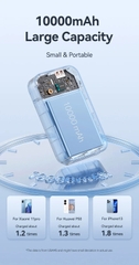 Pin Dự Phòng sạc nhanh USAMS CD221 PB74 10000mAh 33W có màn hình hiển thị dùng cho điện thoại iPhone, Samsung, Xiaomi