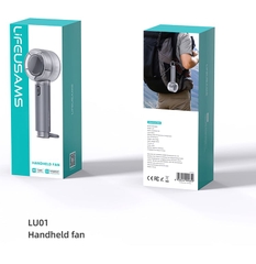 Quạt Cầm Tay Mini Tích Điện USAMS LU01 5 chế độ quạt High-speed Spiral Blades, 2000mAh