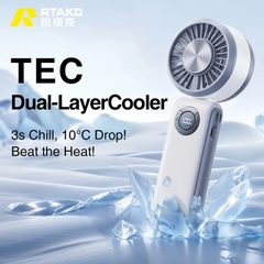 Quạt Cầm Tay Sò Lạnh RTAKO T50 High Speed 5W (15H, 3600mAh, Crisp LCD Display, 5-speed adjustments)