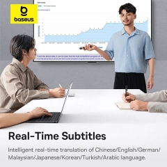Bút Trình Chiếu Thông Minh Baseus Orange Dot AI Voice (AI-Powered Voice-to-Text, Dual-Laser, 4G & Bluetooth Connection, 100m Laser Distance)