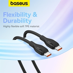 Cáp Sạc Nhanh Cho iPhone iPad Baseus Pudding Series Type C to Type C PD 100W (Fast Charging Data Cable)