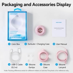 Tai Nghe Bluetooth Nhiều Màu Sắc TWS VENTION Tiny T17 (Bluetooth v5.3, 6H, IPX4, Hi-Fi Stereo)