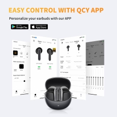 Tai Nghe Không Dây TWS QCY AilyBuds Pro+ ANC (Bluetooth v5.3, 5.5H, ENC, HiRes Audio, LDAC, IPX5)