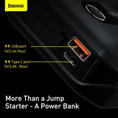 Bộ Kích Nguồn Baseus Super Energy Air Car Jump Starter (10000mAh, Peakcurrent 1000A）