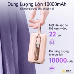 Sạc dự phòng Joyroom L012 Colorful Series 22.5W mini Power Bank with Dual Cables 10000mAh