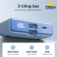 Sạc dự phòng không dây iPhone Joyroom PBM01 nam châm dùng cho điện thoại tặng kèm dây sạc C to Light