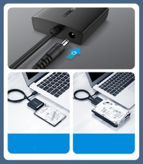 UGREEN USB-A 3.0 Male to SATA Female with DC5.5mm Power Supply 12V 2A EU  CM257