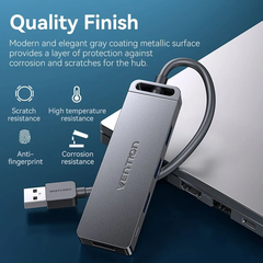 Hub Mở Rộng Kết Nối Đa Năng VENTION CHL (USB3.0 to USB3.0*4, with Power Supply) 1M