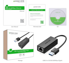 Cáp chuyển đổi UGREEN USB 3.0 ra LAN Gigabit Ethernet Adapter