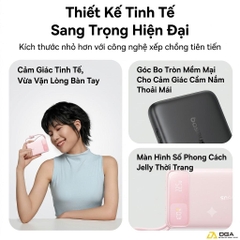 Pin dự phòng Baseus EnerFill FC11 Digital Display Power Bank with Dual Built-in Cables 10000mAh 22.5W Beige (E0027R0B) (CCC / 3C Certification)