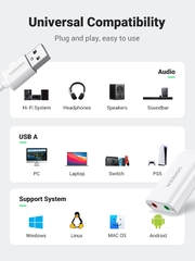 UGREEN USB 2.0 External Sound Adapter
