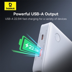 Pin Dự Phòng Baseus Airpow Lite Power Bank sạc nhanh 22.5W 10000mAh tích hợp 2 cáp sạc