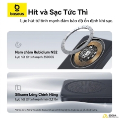 Pin sạc dự phòng Baseus EnerFill FM11 Ultra-Mini Magnetic Power Bank 10000mAh 22.5W (CCC / 3C Certification, Includes Simple Cable Type-C to Type-C 20V/3A 30cm)