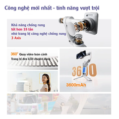 Tay Cầm Chống Rung Mini RTAKO Three-Axis Gimbal Stabilizer (3600mAh)