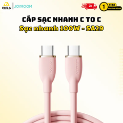 Cáp Sạc Nhanh Type C to Type C 100W Joyroom SA29 Liquid Silicone