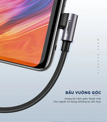 UGREEN Angled USB-C Cable Aluminum Case with Braided