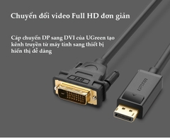UGREEN DP Male to DVI Male Cable