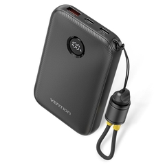 Pin Dự Phòng VENTION FKA 10000mAh 22.5W (With Type-C Built-in Cable, Digital Display)