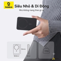 Pin sạc dự phòng Baseus EnerFill FM11 Ultra-Mini Magnetic Power Bank 10000mAh 22.5W (CCC / 3C Certification, Includes Simple Cable Type-C to Type-C 20V/3A 30cm)