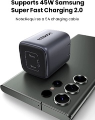 UGREEN Nexode 45W Dual USB-C PD GaN Fast Charger