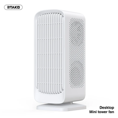 Quạt Tích Điện Để Bàn Mini RTAKO YW-DC04 (3600/7200mAh, Xoay 90°, 5-Gear, 24H)