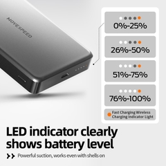 Sạc dự phòng không dây nam châm Movespeed W10 10000mAh 20W