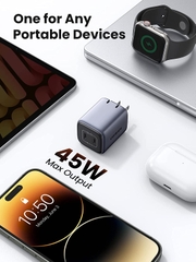 UGREEN Nexode 45W Dual USB-C PD GaN Fast Charger