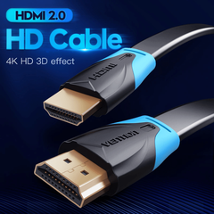 Cáp HDMI 2.0 VENTION VAA-B02 (Flat Cable, 4K@60Hz, 3D, 18Gbps)
