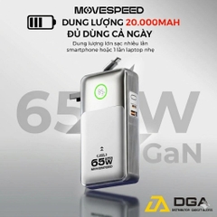 Củ Sạc Kiêm Sạc Dự Phòng Movespeed MSP13 35W / MSP14 65W | 10.000/20.000mAh