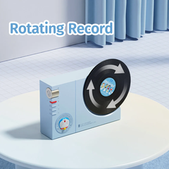 Loa Di Động ROCK Doraemon Vintage Vinyl Record Player Style (Bluetooth v5.3, 6H, 1200mAh, EDR)
