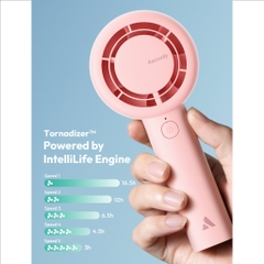 Quạt Cầm Tay AECOOLY Halo 01 (6000rpm, 5 Speed Settings, 16H, 3000mAh, 40 dB Low Noise)