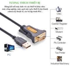 UGREEN USB to DB9 RS-232 Adapter Cable CR104