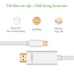 UGREEN Mini DP 1.2 Male to HDMI Cable 4K MD101