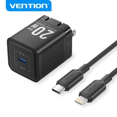 Củ Sạc Nhanh GaN Kèm Cáp VENTION FEP (Type-C, 20W)